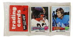 1975 Topps Football Unopened Sealed Partial Rack Pack - Wagner Munson