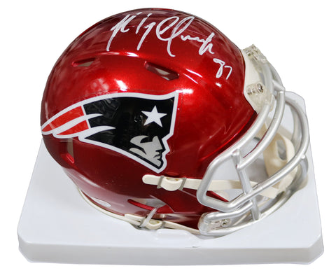 Rob Gronkowski New England Patriots Signed Autographed Flash Speed Mini Helmet PAAS COA