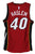 Udonis Haslem Miami Heat Red #40 Nike Jersey