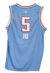 De'Aaron Fox Sacramento Kings Blue #5 Nike Jersey Size 52