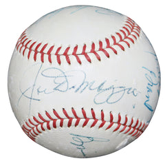 Joe DiMaggio, Bowie Kuhn and 3 Others Signed Autographed Official American League Baseball JSA Letter COA