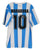 Diego Maradona Signed Autographed Argentina #10 Blue White Striped Jersey PAAS COA