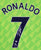 Cristiano Ronaldo Signed Autographed Manchester United Green #7 Jersey PAAS COA