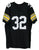 Franco Harris Pittsburgh Steelers Signed Autographed Black #32 Custom Jersey JSA Witnessed COA Sticker Hologram Only