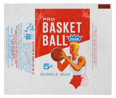 1961 Fleer Basketball 5 Cent Pack Wax Wrapper - Adventure in Science Kits Ad - TEARS