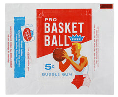 1961 Fleer Basketball 5 Cent Pack Wax Wrapper - Dubble Bubble Gum Ad