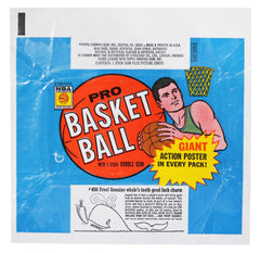 1970 Topps Basketball Pack Wax Wrapper - Whale Tooth Ad