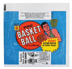 1970 Topps Basketball Pack Wax Wrapper - Camera Ad