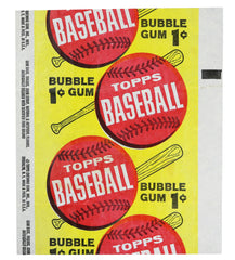 1963 Topps Baseball Baseball 1 Cent Pack Wax Wrapper