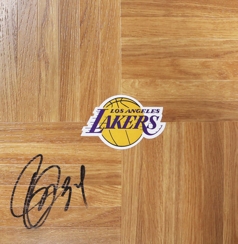Brian Cook Los Angeles Lakers Signed Autographed Basketball Floorboard