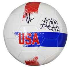 Landon Donovan and Clint Dempsey Dual Signed Autographed USA Soccer Ball Heritage Authentication COA