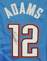 Steven Adams Oklahoma City Thunder Signed Autographed Blue #12 Jersey JSA COA