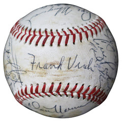 Tidewater Tides 1978 Team Signed Autographed Official International League Baseball with Display Holder