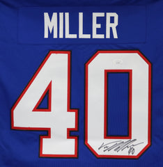 Von Miller Buffalo Bills Signed Autographed Blue #40 Jersey JSA COA