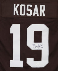 Bernie Kosar Cleveland Browns Signed Autographed Brown #19 Custom Jersey JSA COA