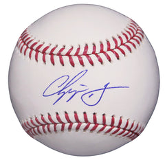 Chipper Jones Atlanta Braves Signed Autographed Rawlings Official Major League Baseball MLB and Fanatics Authentication with Display Holder