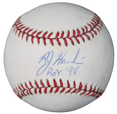 Bob Hamelin Kansas City Royals Signed Autographed Rawlings Official League Baseball with Display Holder