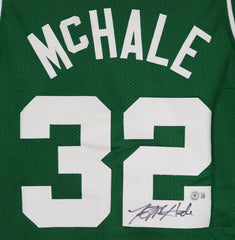 Kevin McHale Boston Celtics Signed Autographed Green #32 Custom Jersey Beckett Witness Certification