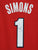 Anfernee Simons Portland Trail Blazers Signed Autographed Red #1 Jersey JSA COA