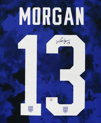 Alex Morgan Signed Autographed Team USA #13 Blue Jersey PAAS COA