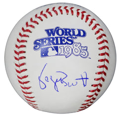 George Brett Kansas City Royals Signed Autographed Rawlings Official 1985 World Series Baseball JSA COA with UV Display Holder
