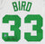 Larry Bird Boston Celtics Signed Autographed White #33 Custom Jersey Player Hologram