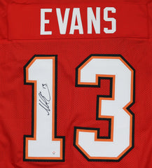 Mike Evans Tampa Bay Buccaneers Signed Autographed Red #13 Custom Jersey PAAS COA