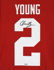 Chase Young Ohio State Buckeyes Signed Autographed Red #2 Jersey Fanatics Certification