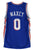 Tyrese Maxey Philadelphia 76ers Signed Autographed Blue #0 Custom Jersey PAAS COA