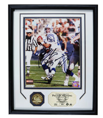 Peyton Manning Indianapolis Colts Signed Autographed 8" x 10" Framed Photo Mounted Memories Certification