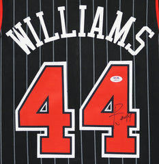 Patrick Williams Chicago Bulls Signed Autographed Black Pinstripe #44 Jersey PSA COA