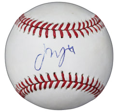 Francisco Mejia Tampa Bay Rays Signed Autographed Rawlings Official Major League Baseball JSA COA with Display Holder