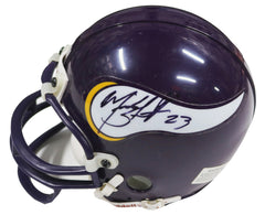 Michael Bennett and Red McCombs Minnesota Vikings Signed Autographed Football Mini Helmet
