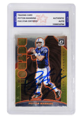 Peyton Manning Indianapolis Colts Signed Autographed 2020 Panini Donruss #RS-PM Football Card Five Star Grading Certified
