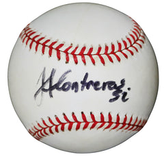 Jose Contreras Chicago White Sox Signed Autographed Rawlings Official Major League Baseball PSA COA with Display Holder