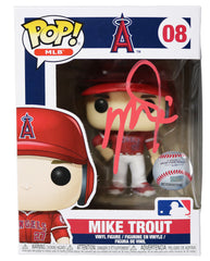 Mike Trout Los Angeles Angels Signed Autographed MLB FUNKO POP #08 Vinyl Figure Global COA - SMUDGED SIGNATURE
