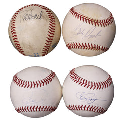 Lot of 4 Unknown Players Signed Autographed Baseballs