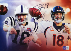 Peyton Manning Indianapolis Colts Denver Broncos Signed Autographed 8" x 11" Photo Beckett Certification