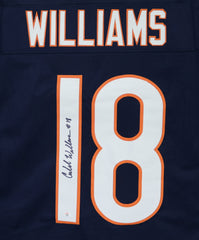 Caleb Williams Chicago Bears Signed Autographed Blue #18 Custom Jersey PAAS COA