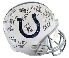 Indianapolis Colts 2015 Team Signed Autographed Riddell Full Size NFL Replica Helmet Authenticated Ink COA Luck