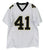 Alvin Kamara New Orleans Saints Signed Autographed White #41 Custom Jersey Beckett Witnessed Sticker Hologram Only