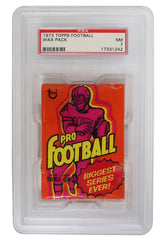 1973 Topps Football Unopened Sealed Cent Wax Pack PSA 7 (NM) 17331242