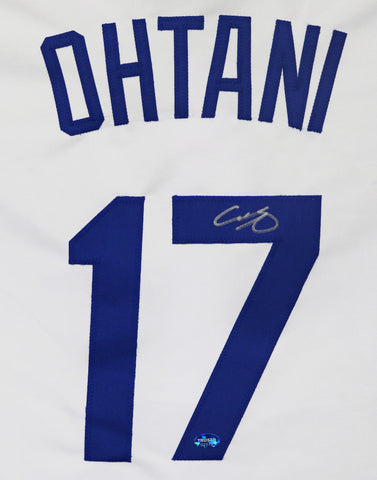 Shohei Ohtani Los Angeles Dodgers Signed Autographed White #17 Custom Jersey Trustd COA