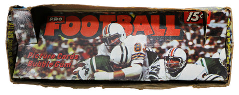 1974 Topps Football Wax Pack Empty Display Box