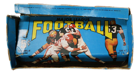 1968 Topps Football Wax Pack Empty Display Box