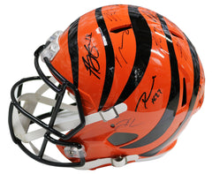 Cincinnati Bengals 2015 Team Signed Autographed Riddell Full Size Replica Helmet Authenticated Ink COA A.J. Green Andy Dalton