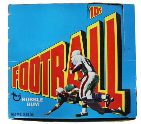 1972 Topps Football Wax Pack Empty Display Box - 2nd Series