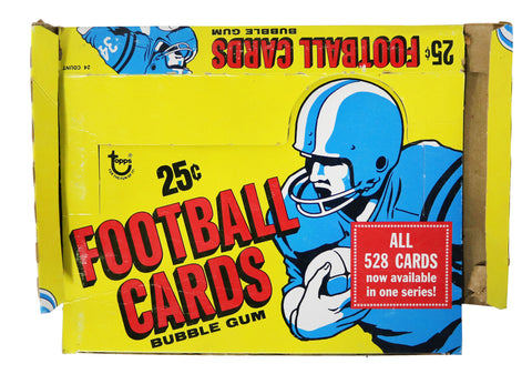 1976 Topps Football Cello Pack Empty Display Box