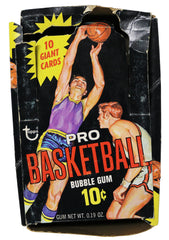 1969-70 Topps Basketball Wax Pack Empty Display Box
