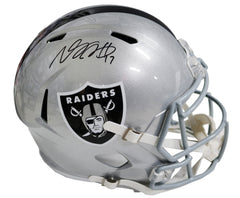 Davante Adams Las Vegas Raiders Signed Autographed Full Size Replica Speed Helmet Beckett Witness Certification